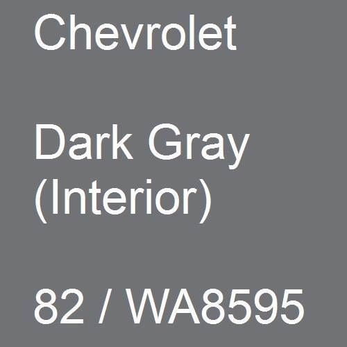 Chevrolet, Dark Gray (Interior), 82 / WA8595.